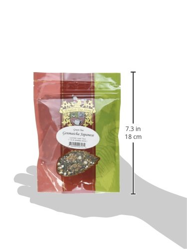 Genmaicha Chai Green Tea | Loose Leaf Japanese Green Tea with Fire-Toasted Rice | Popcorn Tea with Sweet Toasty Flavor | 4oz Resealable Pouch | Golden Yellow Liquor | English Tea Store-StrideForce Fitness