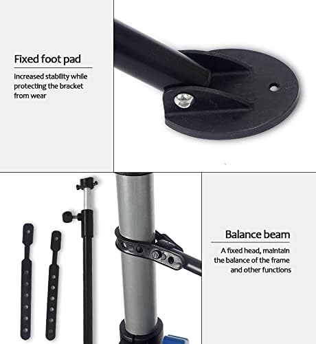 Bike Repair Stand with Quick Release Bicycle Maintenance Rack Bike Workstand Height Adjustable and Portabl with Tool Tray Extensible Bike Repair Rack for Road & Mountain Bikes-StrideForce Fitness