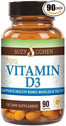 Script Essentials Vegan Vitamin D3 5,000 IU for Healthy Muscle Function, Bone Health, and Immune Support - Non-GMO, Gluten Free and Kosher Certified - 90 Servings-StrideForce Fitness