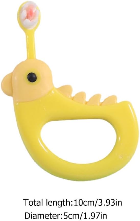 2pcs Toothbrushes Soft Bristles Gentle Cleaning Ergonomic Handle Yellow for Comfortable Practical Oral Care