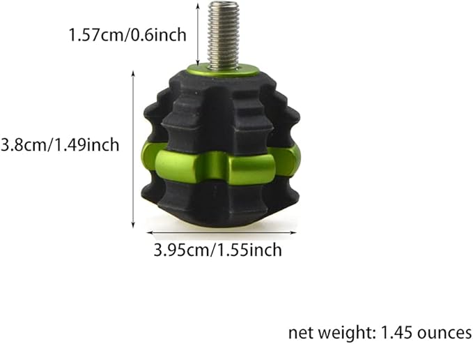 ZSHJGJR Archery Stackable Bow Stabilizer Ball Reduce Shock Absorber Balance Bar Vibration Damper Silencer for Recurve Compound Bow Hunting Shooting-StrideForce Fitness