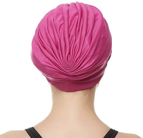 BEEMO Swim Caps for Women Swimming Turban Polyester Latex Lined Pleated for Ladies-StrideForce Fitness