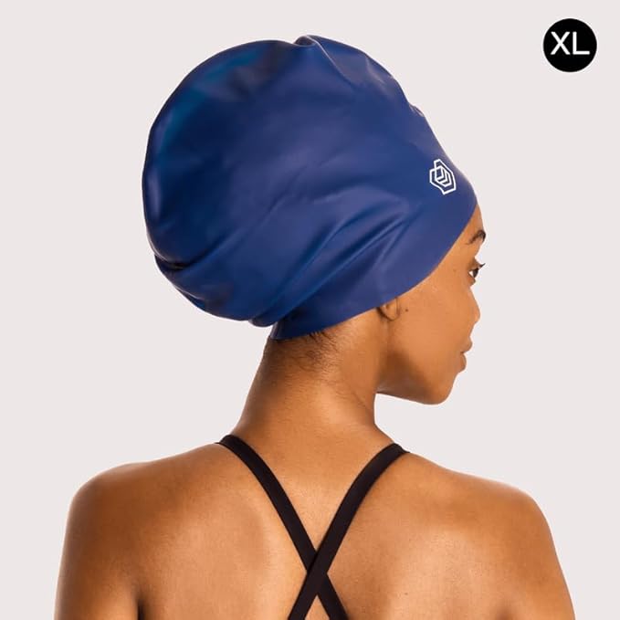 SOUL CAP - Large Swimming Cap for Long Hair - Designed for Long Hair, Dreadlocks, Weaves, Hair Extensions, Braids, Curls & Afros - Women & Men - Silicone-StrideForce Fitness
