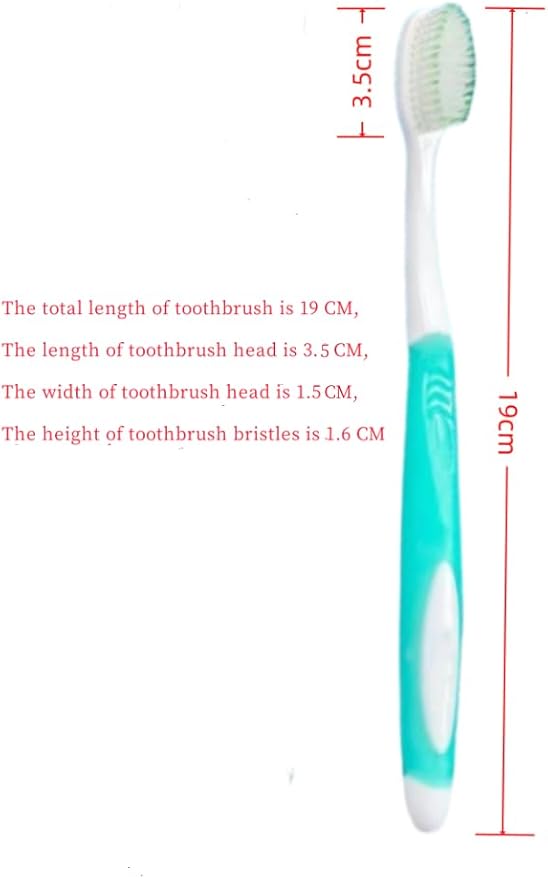 Soft-bristled Toothbrush‌ (Regular Size Head) with Box,Designed with Cone-Shaped bristles for periodontal Disease,Suitable for Sensitive Teeth and Gum Recession【Colour Vary, 12 Count】