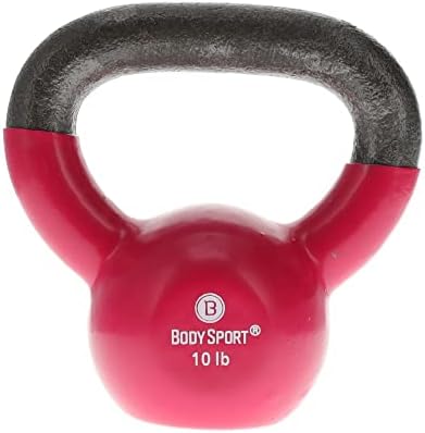 Body Sport Cast Iron Vinyl Coated Kettlebells –