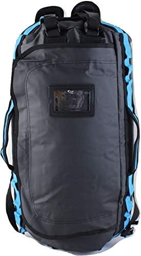 Element Equipment Trailhead Duffel Bag Shoulder Straps Waterproof Black/Blue Medium-StrideForce Fitness