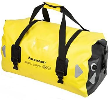 WILD HEART Waterproof Motorcycle Duffel Bag PVC500D Double-bottom With Rope Straps and Inner Pocket 40L 66L 100L for Kayaking, Camping, Boating,Motorcycle-StrideForce Fitness