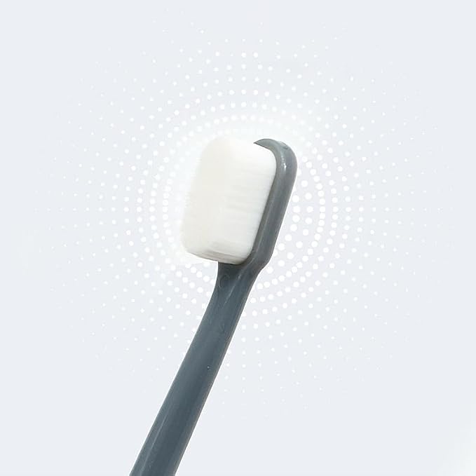 Special Soft Adult Toothbrush with 10000 Micro Nano Bristles, Compact Head & 4-Piece Set, for Sensitive Teeth & Gum Recession, Single Layer Independent Packaging