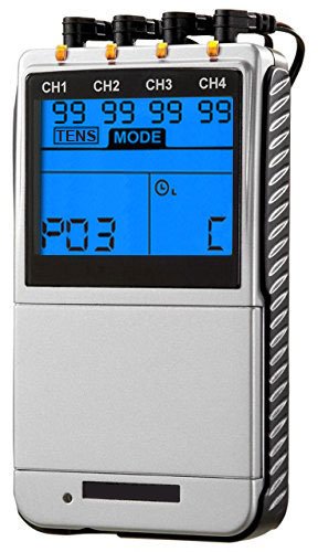 906A Premier 4 Channel Rechargeable - TENS EMS Combo Muscle Stimulator for Pain Relief and Muscle Strengthening-StrideForce Fitness