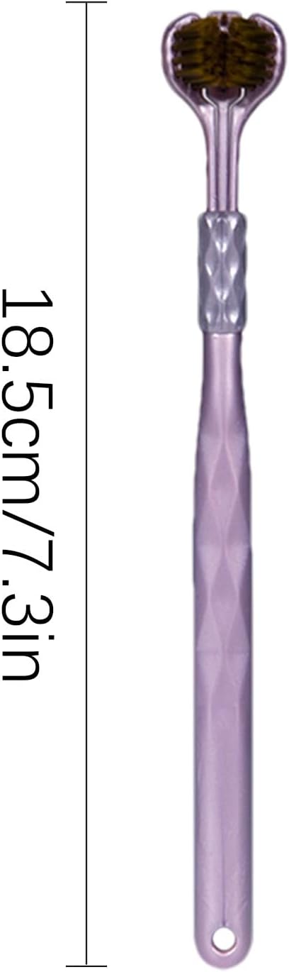 Three Headed Toothbrush – 18.5cm PP Soft Bristle 4pcs, Cleaning Tool, Care Aid | Perfect for Home Bathroom Use, Child Friendly Brushing, Adult Hygiene Routine, Travel Kit Packing, Family