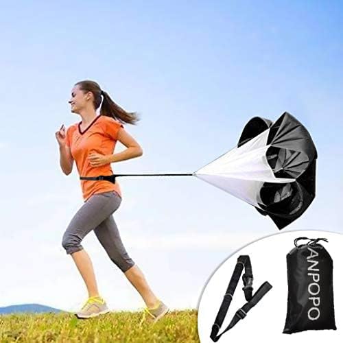 Bfsmile Running Speed Training 56" Parachute with Adjustable Strap, Free Carry Bag. Speed Chute Resistance Running Parachute for Kids Youth and Adults-StrideForce Fitness