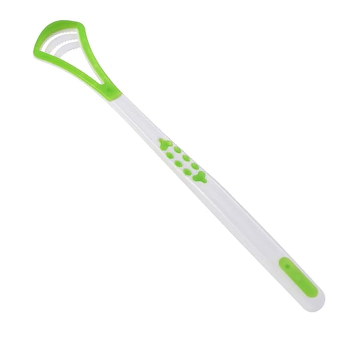 Tongue Scraper Tongue Cleaning Brush Scraper Tool for Oral Hygiene, Healthy Mouth Care and Daily Dental Cleaning Green