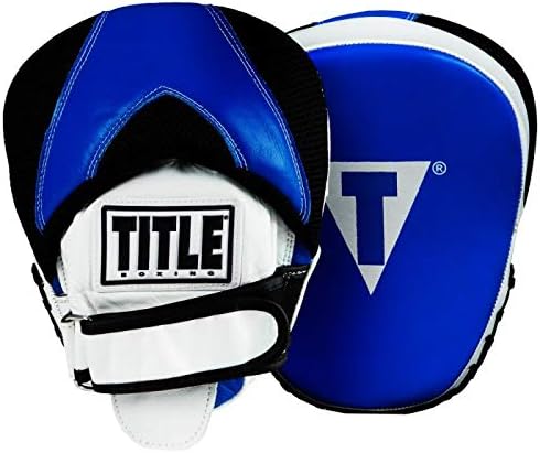 TITLE Boxing Flurry Pro Punch Mitts, Blue/Black - Boxing Pads, Muay Thai Pads, Punching Mitts, Focus Mitts, Boxing Equipment, Punching Pads, MMA Equipment, Kickboxing-StrideForce Fitness
