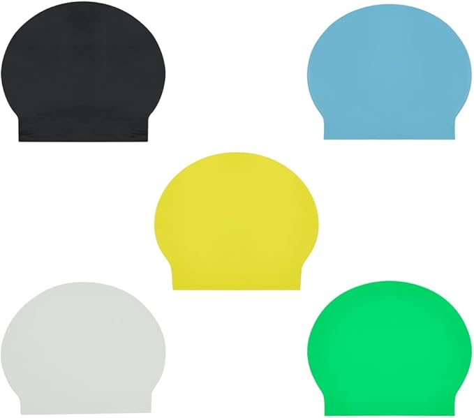 Sporti Silicone Swim Cap for Kids, Unisex Youth Swimming Cap, Protection Bathing Caps for Your Children, Aged 2-10-StrideForce Fitness