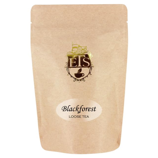 Blackforest Black Tea Pouches for Loose Tea - 4oz | Chocolate Cherry Cream Blend | Dessert-Inspired Tea | Hot or Iced | German-Inspired tea | Sweet Rich Flavor-StrideForce Fitness
