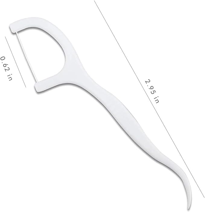 150 Count Dental Flossers Each Individually Wrapped, Floss Singles Bag, Travel Hotel Restaurant Office Car Dental Floss, Floss Picks Oral Care Teeth Clean Flat Wire