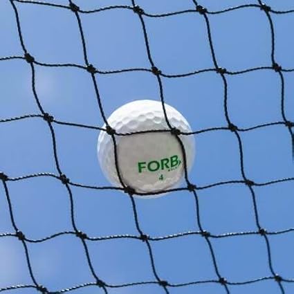 10ft, 15ft, 25ft Sports Practice Netting Sturdy Net Hitting Throwing Pitching Net 150LB Impact Hit Tested Nylon Mesh Netting for Golf, Baseball, Softball, Hockey, Soccer, LAX-StrideForce Fitness