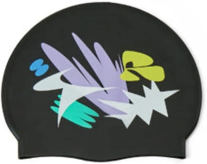 Unisex Silicone Swimming hat That Protects Hair and Ears, Pretty and Cool Artist Collaboration Design Swimming hat-StrideForce Fitness