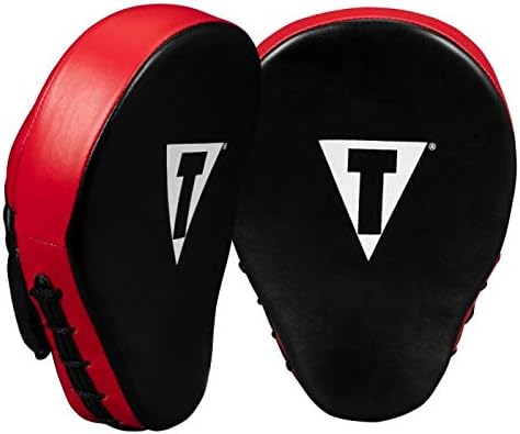 Title Boxing Classic Charge Punch Mitts, Black/Red-StrideForce Fitness