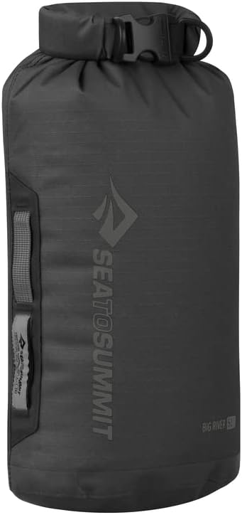 Sea to Summit Big River Dry Bag, Heavy-Duty Dry Storage, 5 Liter, Jet Black-StrideForce Fitness