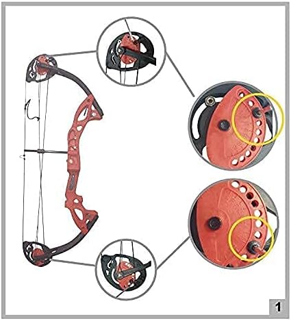 Compound Bow Archery for Youth and Beginner, Right Handed,19”-28” Draw Length,15-29 Lbs Draw Weight, 260 fps-StrideForce Fitness