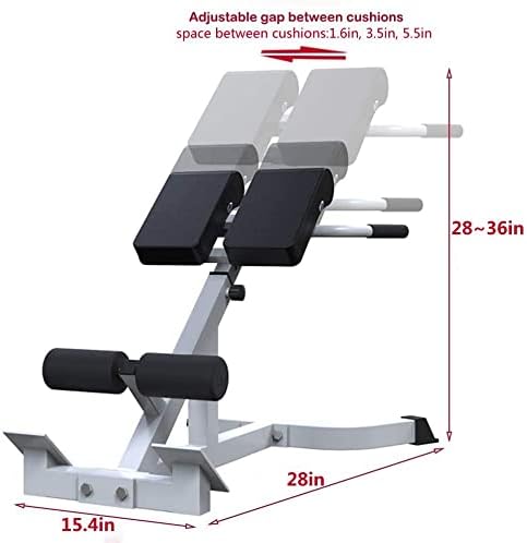 ComMax Roman Chair Back Hyperextension Bench Adjustable Back Exercise Machine Home Gym Workout Equipment for Abs and Glute-StrideForce Fitness