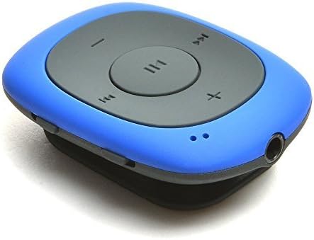 AGPTEK G02 8GB Clip MP3 Player with FM Shuffle, Portable Music Player with Sweatproof Silicone Case for Sports, Blue-StrideForce Fitness