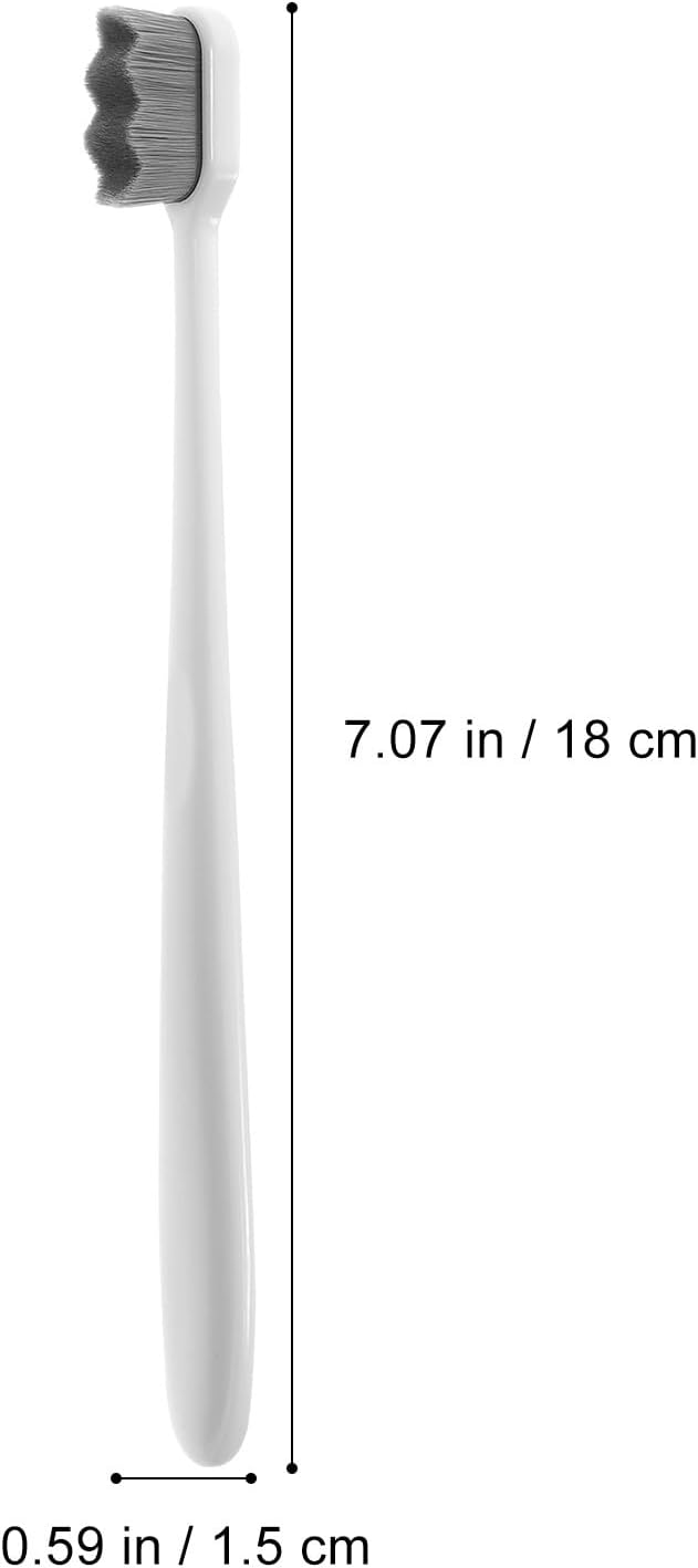 TEHAUX Super Soft Toothbrushes for Adults and 4Pcs Extra Soft Bristles Manual Toothbrush Set with Small Head Portable for Sensitive Gums and Daily Oral Care