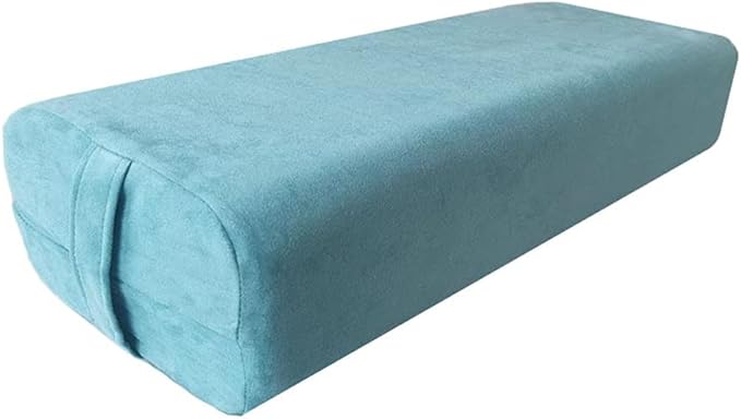 NGT new guide steps Yoga Bolster Pillow for Meditation and Support - Rectangular Yoga Cushion Foam Wedges Washable Suede Pillowcase for Men and Women with Carry Handles.…-StrideForce Fitness