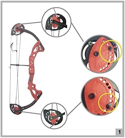 Compound Bow Archery for Youth and Beginner, Right Handed,19”-28” Draw Length,15-29 Lbs Draw Weight, 260 fps-StrideForce Fitness