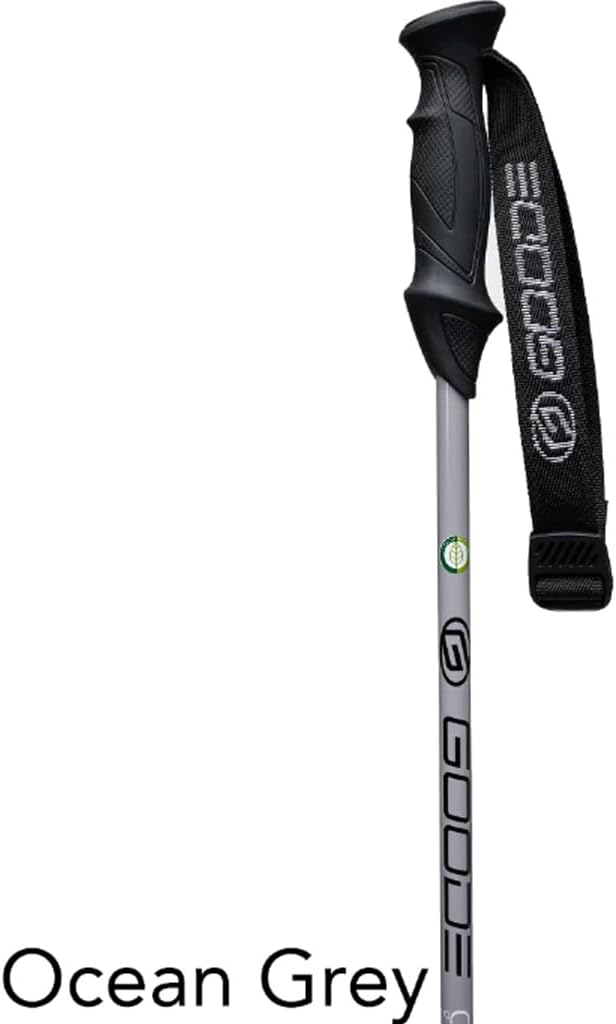 GOODE Carbon Neutral Ski Poles – Ultra-Lightweight & Durable Eco-Friendly Composite – High-Performance Shock Absorbing Downhill Ski Poles for Men & Women - Pair-StrideForce Fitness