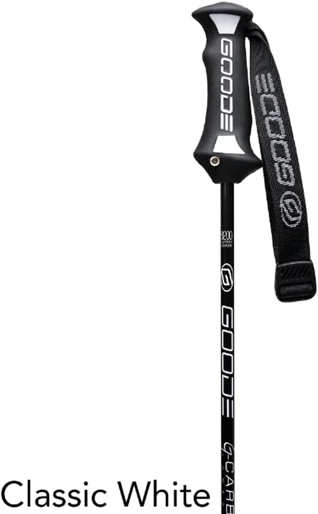 GOODE G Carbon Ski Poles – Ultra-Lightweight & Durable Carbon Fiber – Superior Balance – Shock Absorbing – High-Performance Downhill Ski Poles for Men & Women - Pair-StrideForce Fitness