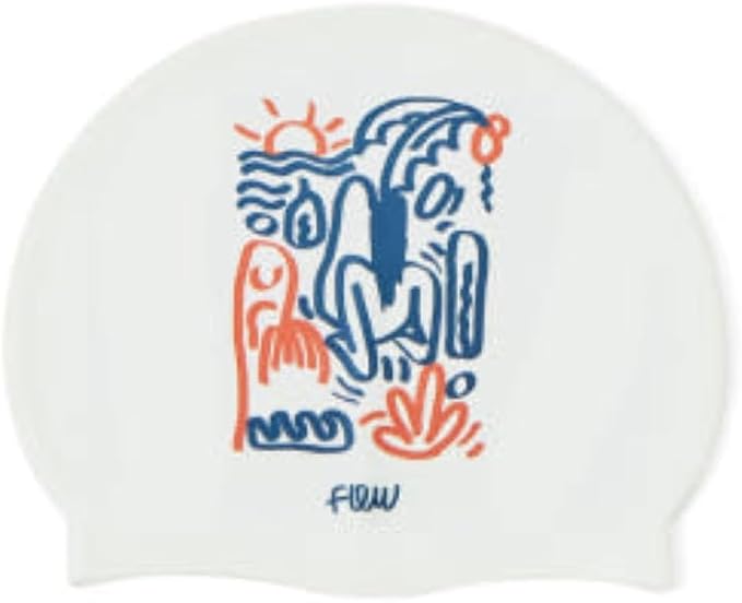 Unisex Silicone Swimming hat That Protects Hair and Ears, Pretty and Cool Artist Collaboration Design Swimming hat-StrideForce Fitness