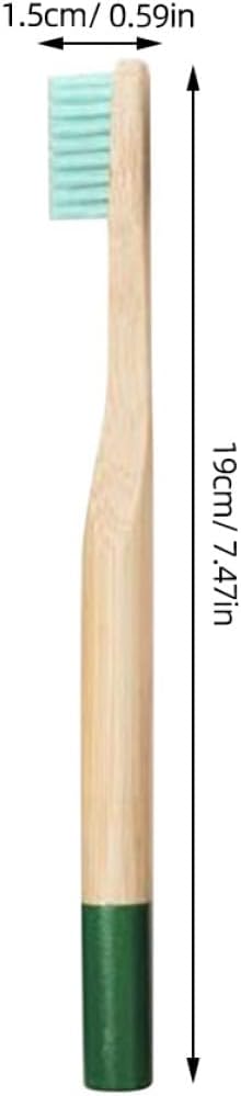 TEHAUX 6PCS Toothbrush with Soft Bristles Ergonomic Anti-Slip Handles in Colors for Oral Care and Complete Teeth Cleaning