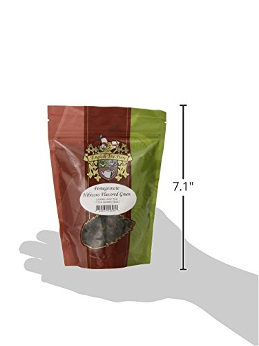 Pomegranate Hibiscus Flavored Green Tea | Loose Leaf 4oz | Hunan Sencha Style Tart Fruity Herbal Blend | Hot or Iced | English Tea Store Premium Tea-StrideForce Fitness