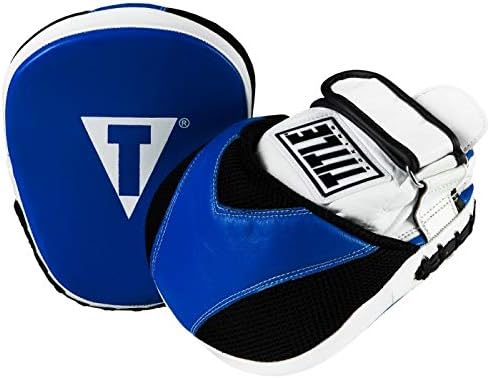 TITLE Boxing Flurry Pro Punch Mitts, Blue/Black - Boxing Pads, Muay Thai Pads, Punching Mitts, Focus Mitts, Boxing Equipment, Punching Pads, MMA Equipment, Kickboxing-StrideForce Fitness