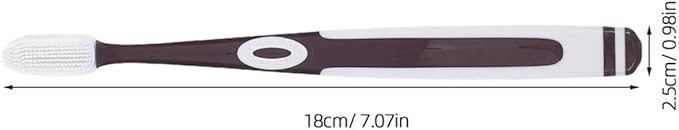 8PCS Soft Bristle Toothbrushes for Adults Family Pack Silicone Heads with Ultra-Soft Bristles Gentle Sensitive Teeth and Gums Portable Travel Tooth Brushes in Colors