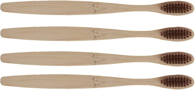 Yinhing Bamboo Toothbrush, Soft for Sensitive Gums with Grip Handle, Sustainable Toothbrush for Adults and Kids (2)