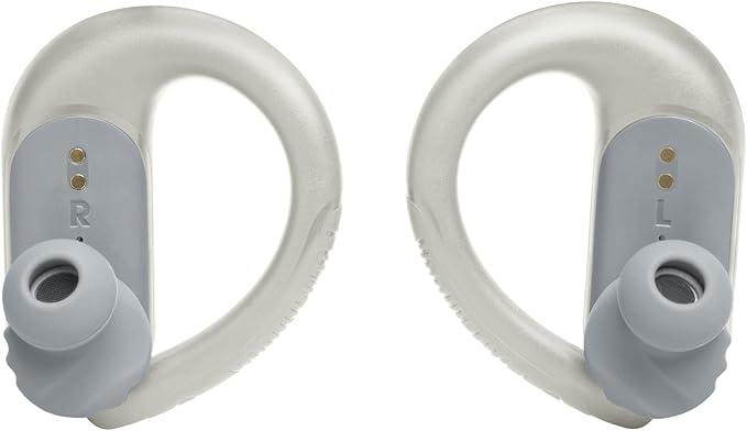 JBL Endurance Peak 3 - Dust and Water Proof (IP68) True Wireless Active Earbuds, Pure Bass Sound, Up to 50 Total Hours of Playback with Speed Charge, Ambient Aware & Talk Thru (White)-StrideForce Fitness