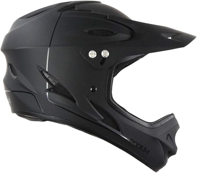 DEMON UNITED Podium Full Face Mountain Bike Helmet Black Includes MIPS Technology-StrideForce Fitness