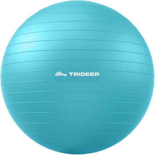 Trideer Extra Thick Yoga Ball Exercise Ball, 5 Sizes Gym Ball, Heavy Duty Ball Chair for Balance, Stability, Pregnancy, Quick Pump Included-StrideForce Fitness