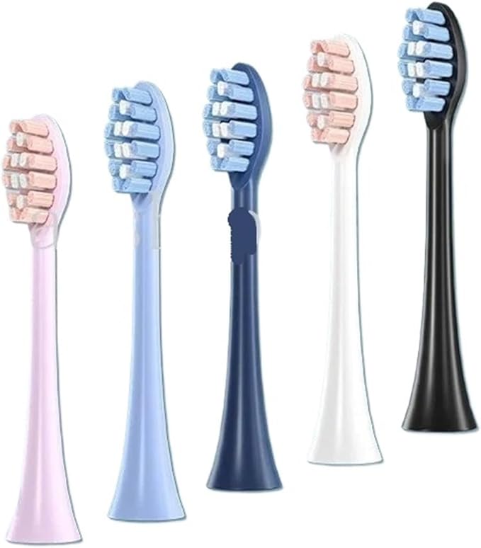 12pcs, Brush Heads, Compatible for FLYCO Electric Toothbrush Head TH01 FT7105/FT7106/FT7205 Universal Replacement(12 PCS White)