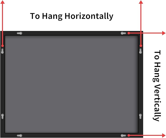 Black Bathroom Mirror for Wall, 30x50 Inch Rectangle Mirrors with Metal Frame, Modern Vanity Wall Mirror Decor for Entryway Hangs, Bathroom Living Room Horizontal or Vertical-StrideForce Fitness