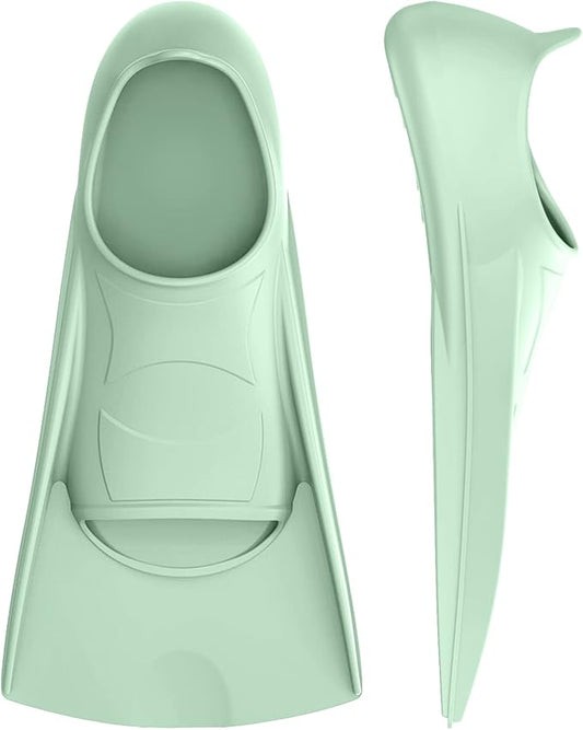 Gintenco Swim Fins, Kids Swim Training Fins for Lap Swimming, Travel Size Flippers with Mesh Bag, Silicone Swimming Fins for Kids Teens Adults Women Men-StrideForce Fitness