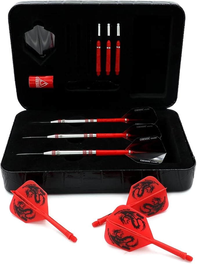 CUESOUL Professional Tungsten Steel Tip Dart Set 85% Tungsten 22g/24g/26g-Glory Series-StrideForce Fitness