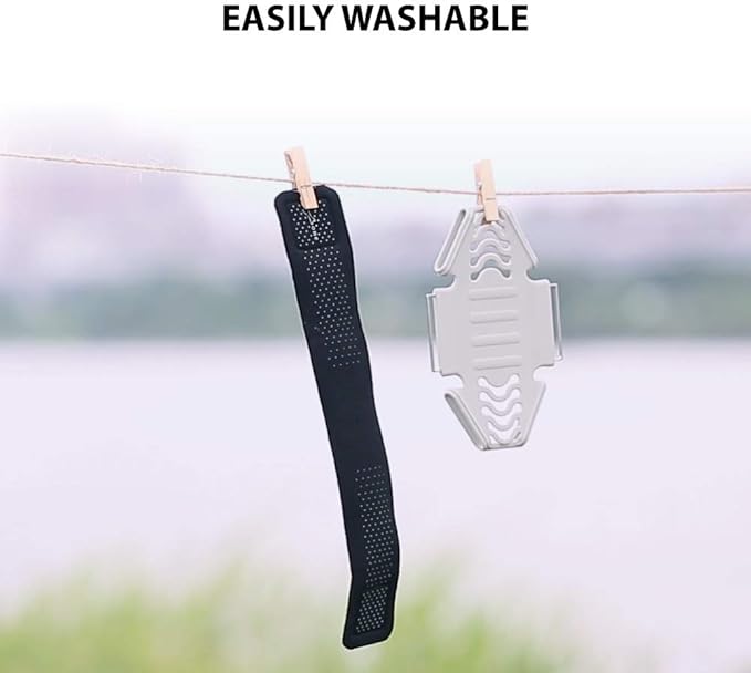 【Bone】 Run Tie Running Armband Phone Holder, Cell Phone Arm Band for iPhone 14 13 12 11 Pro Max Mini XS XR X 8 7 6 Plus Samsung Galaxy S10 S9 Smartphone (Combo Set/Black/ 6.3-7.5"+ 7.9-9.8"+ 9.8-14")-StrideForce Fitness