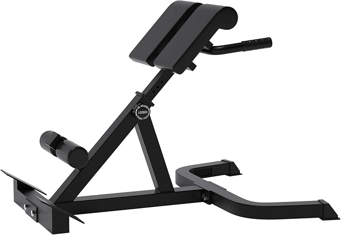 Roman Chair,Back Extension Bench,Multi Functional Ab Bench, Hyperextension Bench Abdominal Exercise, Leg Strength Trainer Home Men Women Full Body-StrideForce Fitness