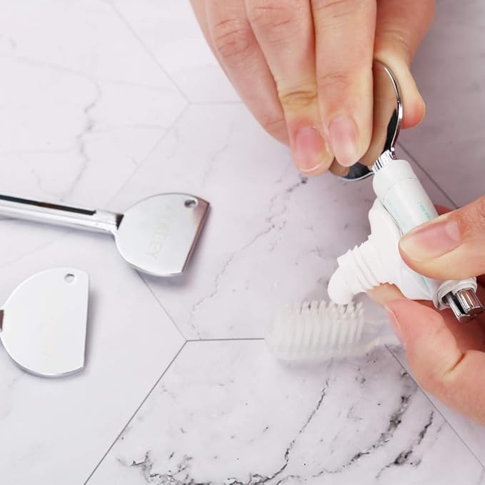 Tube Key Tooth Paste Squeezer – Set of 3 Manual Toothpaste Squeezer, XYKEEY Toothpaste Tube Squeezers (Gold)