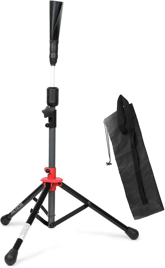 McHom Baseball & Softball Batting Tee - Hitting Travel Tee | Adjustable Height | Portable & Collapsible | Tripod Base-StrideForce Fitness
