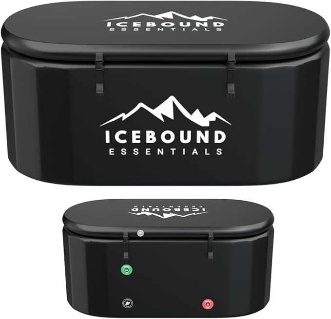 Inflatable Cold Plunge Tub - XL, Black - 150 Gallon Ice Bath - Chiller Compatible – Inflatable-StrideForce Fitness